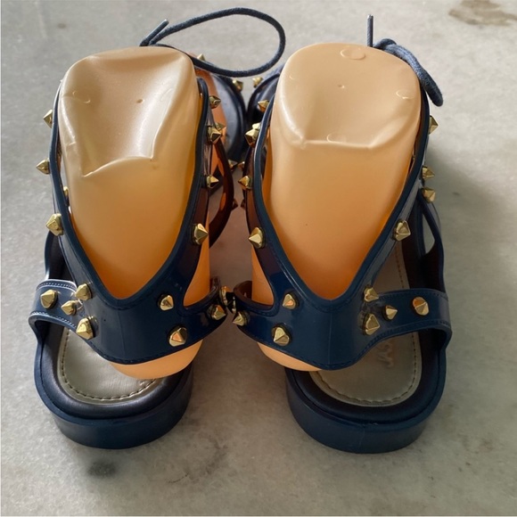 Melissa x Jason Wu Studded blue sandals 8 - Picture 6 of 9